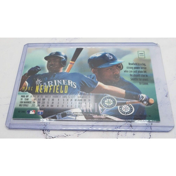 1995 Fleer Emotion #81 Marc Newfield Seattle Mariners - Picture 4 of 4